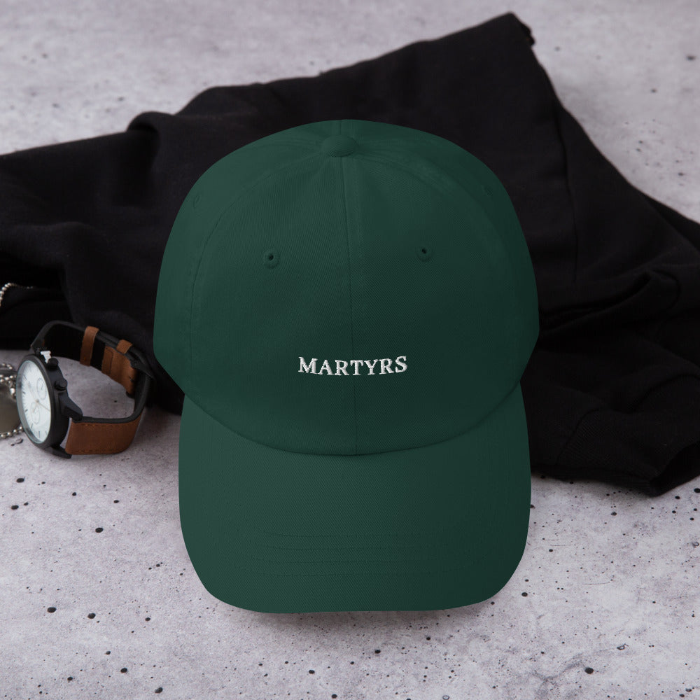 Martyrs - SPRUCE Classic Dad hat - WHITE FONT broderie