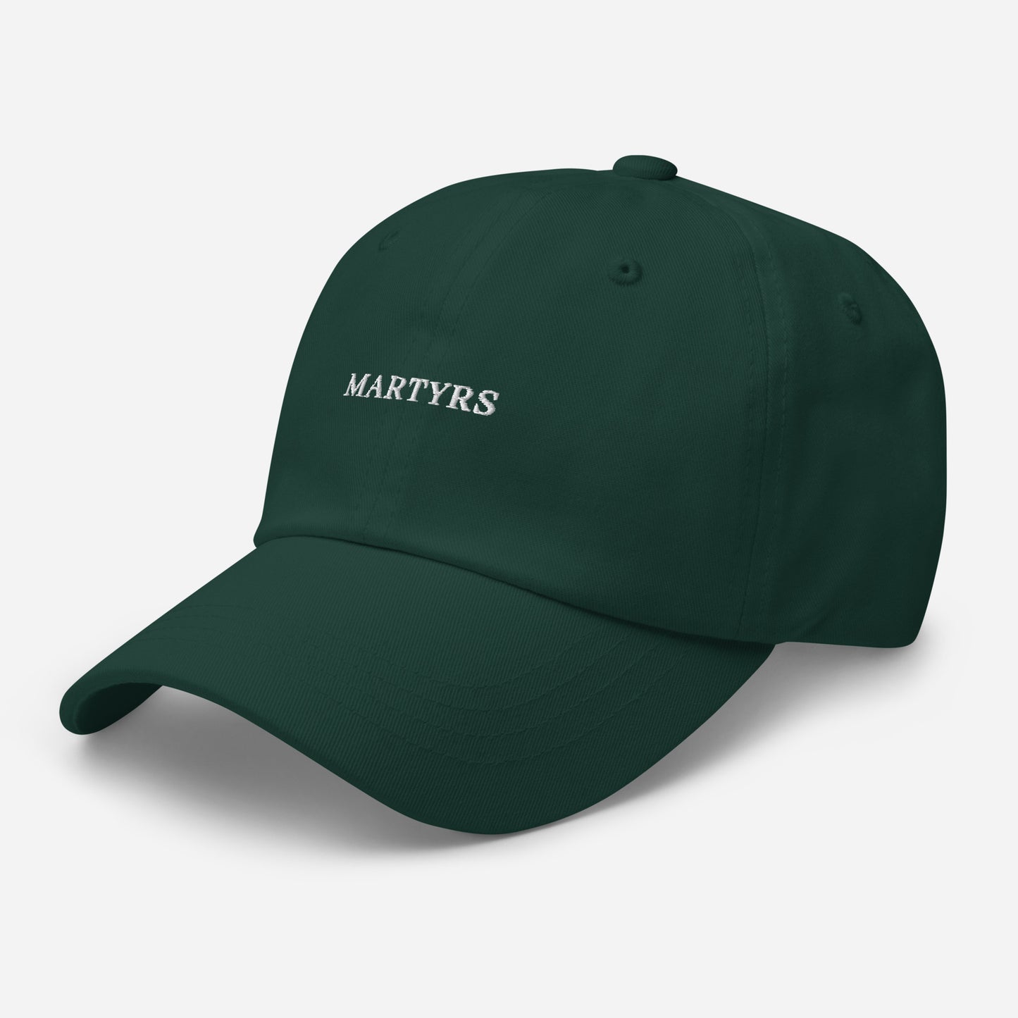 Martyrs - SPRUCE Classic Dad hat - WHITE FONT broderie